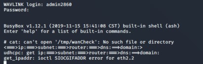 Will admin2860 work?